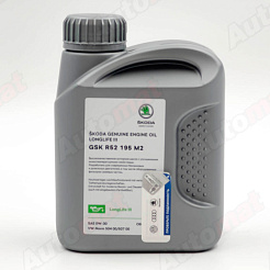 Масло моторное Volkswagen Longlife3 SKODA 0W-30 синтетическое 1л